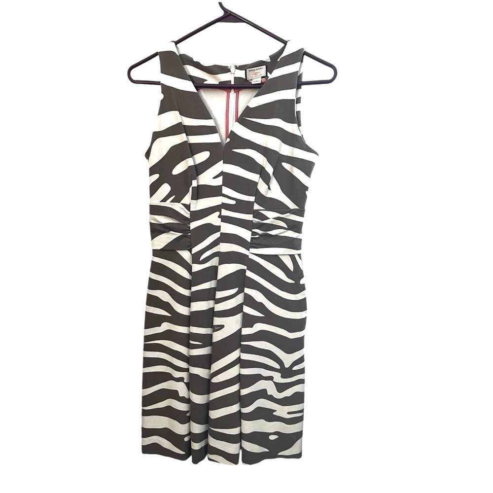 Banana Republic Zebra Print Midi Dress - Picture 2 of 5